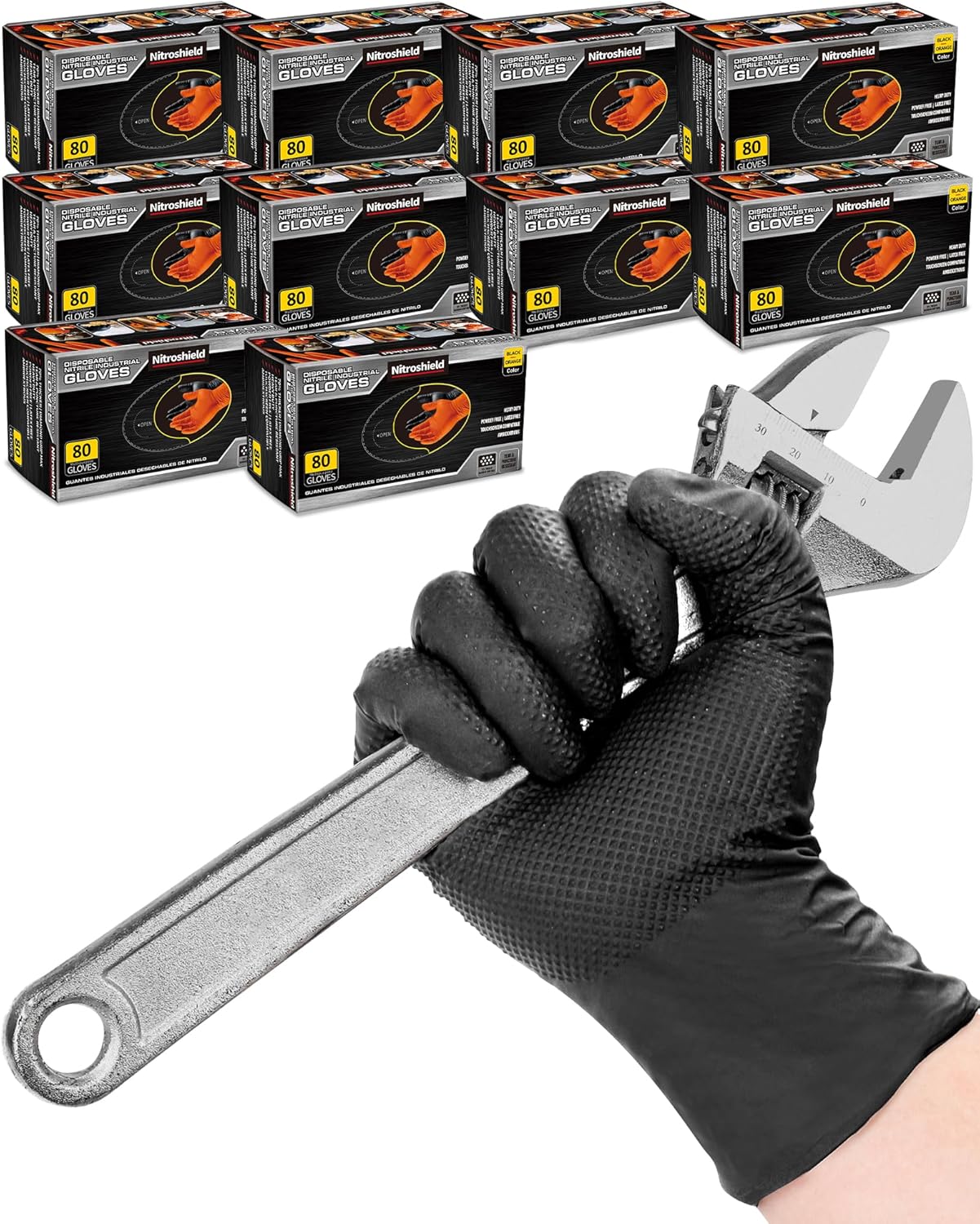 9mil Heavy Duty Disposable Nit - Nitrile Mechanic Glove บทวิจารณ์และราคา