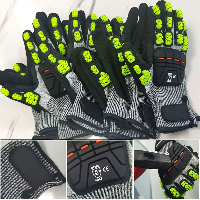 HPPE anti-cutting gloves, TPR  - Cut Resistant Glove บทวิจารณ์และราคา