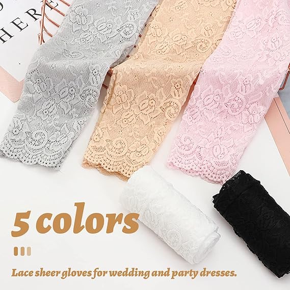 New 1Pair Sexy Lace Hollow-Out - Fingerless Glove Knit บทวิจารณ์และราคา