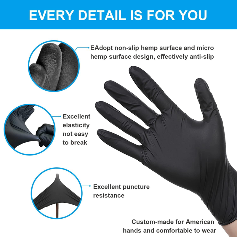20/50/100PCS Disposable Nitril - Nitrile Mechanic Glove บทวิจารณ์และราคา
