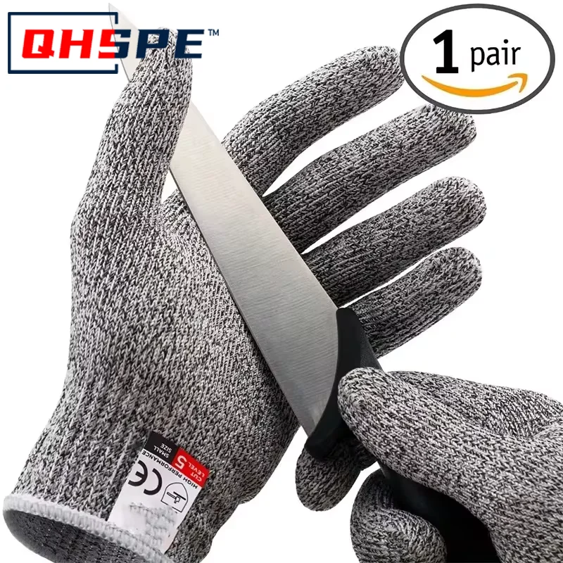 Level 5 HPPE Anti-Cut Gloves K - Cut Resistant Glove บทวิจารณ์และราคา