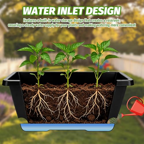 7 Black 17-Inch Rectangular Pl - Gardening Glove Waterproof บทวิจารณ์และราคา
