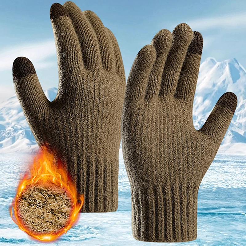 2025 Men's Winter Warm Touchsc - Wool Glove Lined บทวิจารณ์และราคา