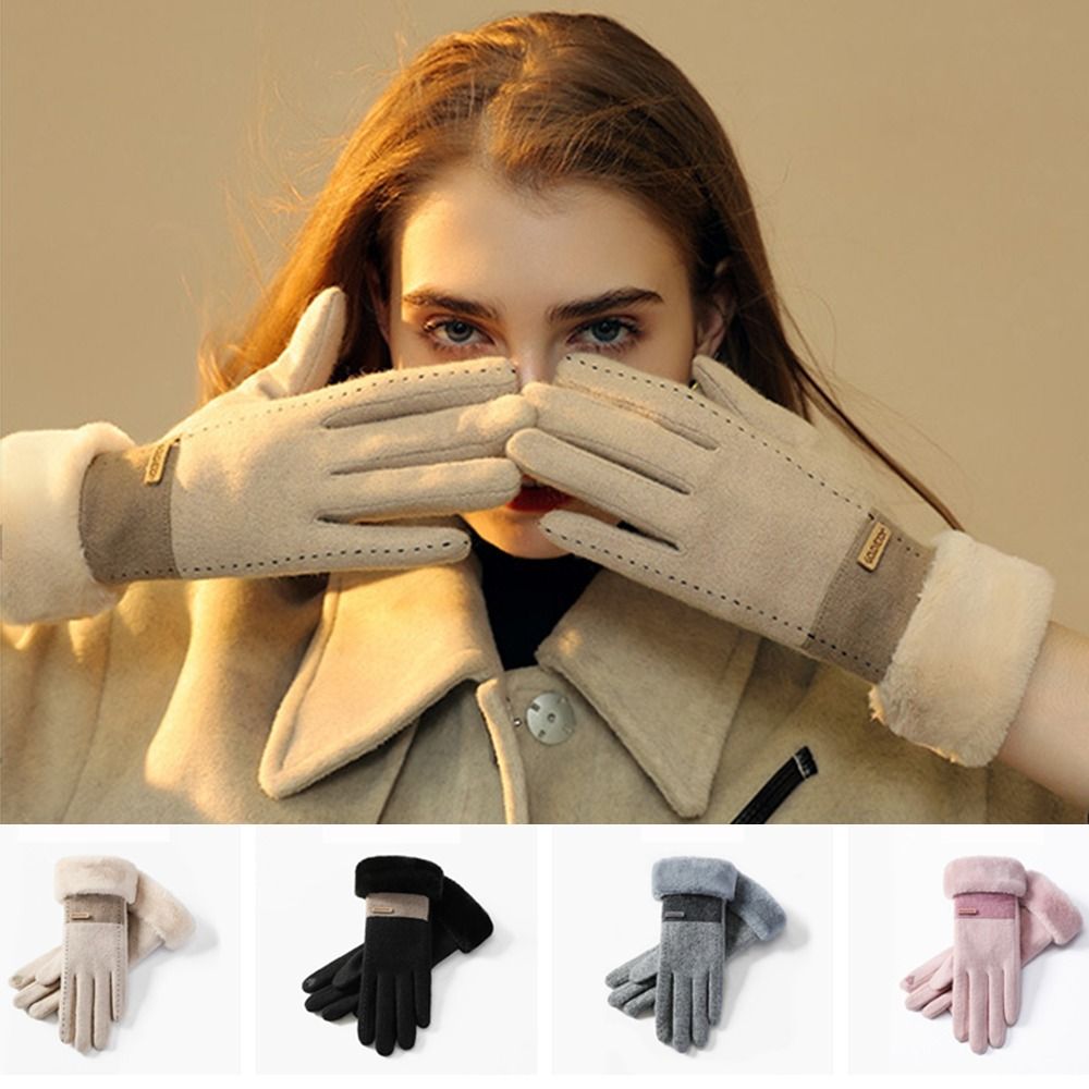 Soft Winter Thermal Gloves Thi - Wool Glove Lined บทวิจารณ์และราคา