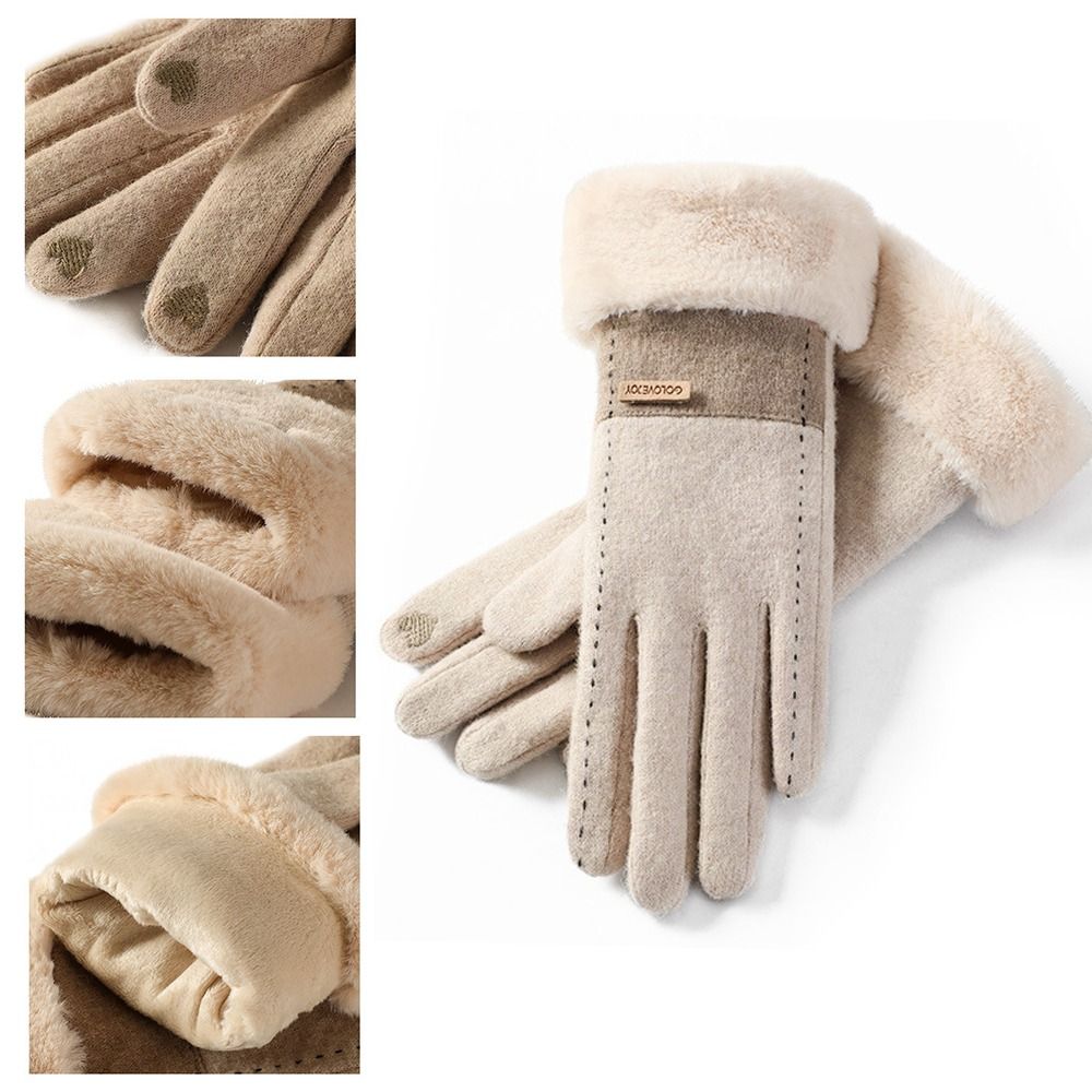 Soft Winter Thermal Gloves Thi - Wool Glove Lined บทวิจารณ์และราคา
