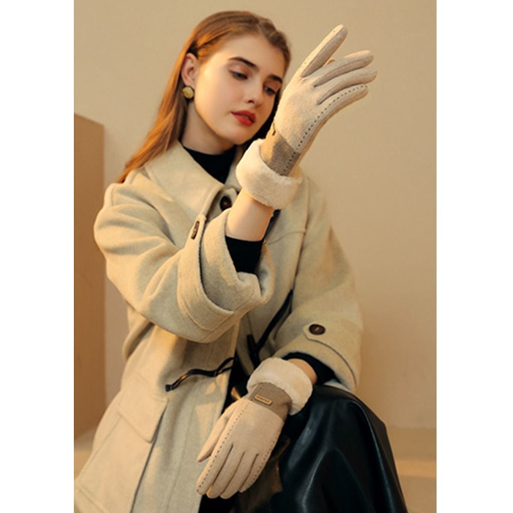 Soft Winter Thermal Gloves Thi - Wool Glove Lined บทวิจารณ์และราคา