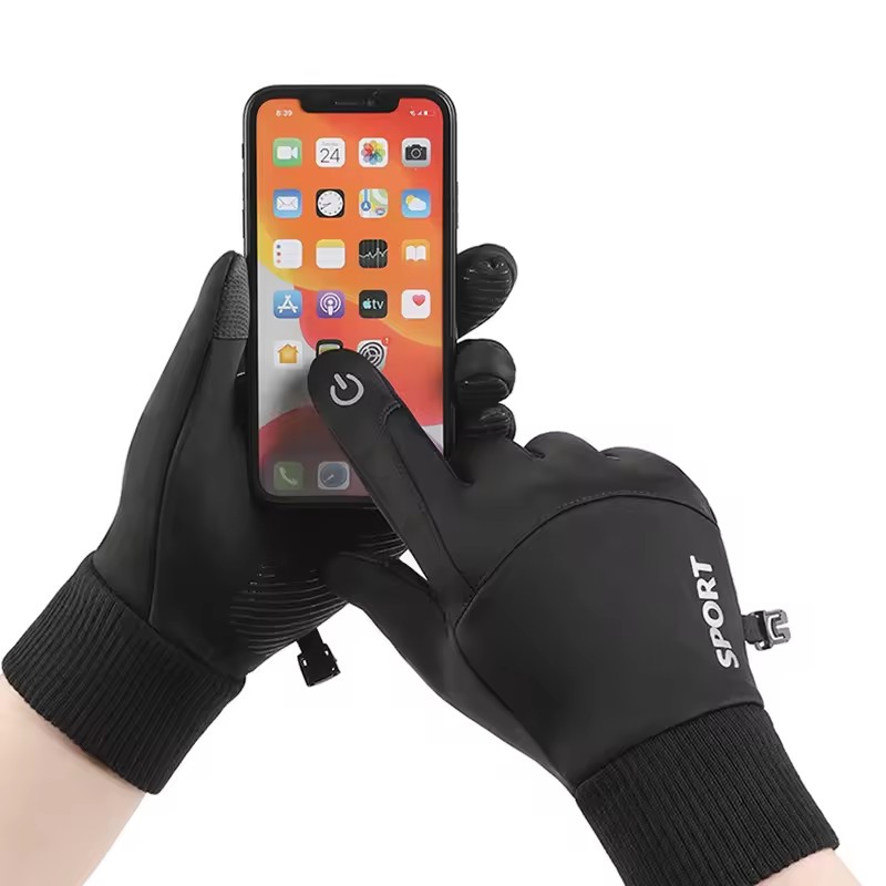 Black Winter Warm Full Fingers - Ski Glove Waterproof บทวิจารณ์และราคา