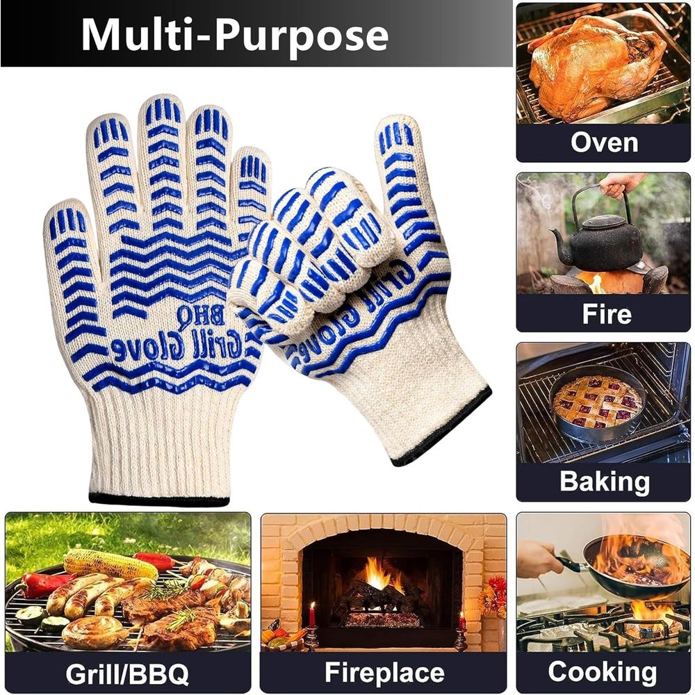 Heat Resistant Oven Gloves - B - Heat Resistant Glove บทวิจารณ์และราคา