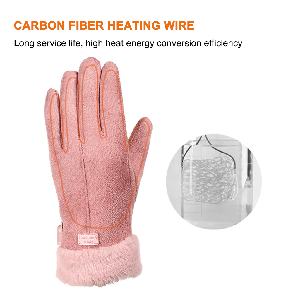 USB Electric Heated Gloves Out - Ski Glove Waterproof บทวิจารณ์และราคา