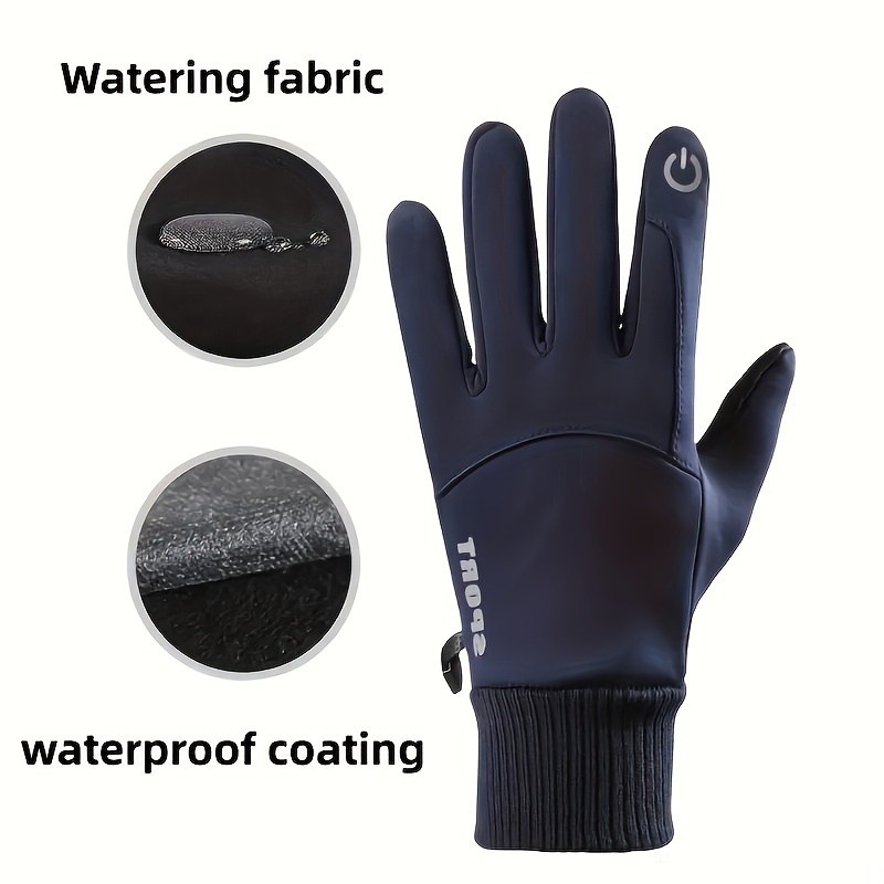 Winter Cycling Gloves Windproo - Ski Glove Waterproof บทวิจารณ์และราคา