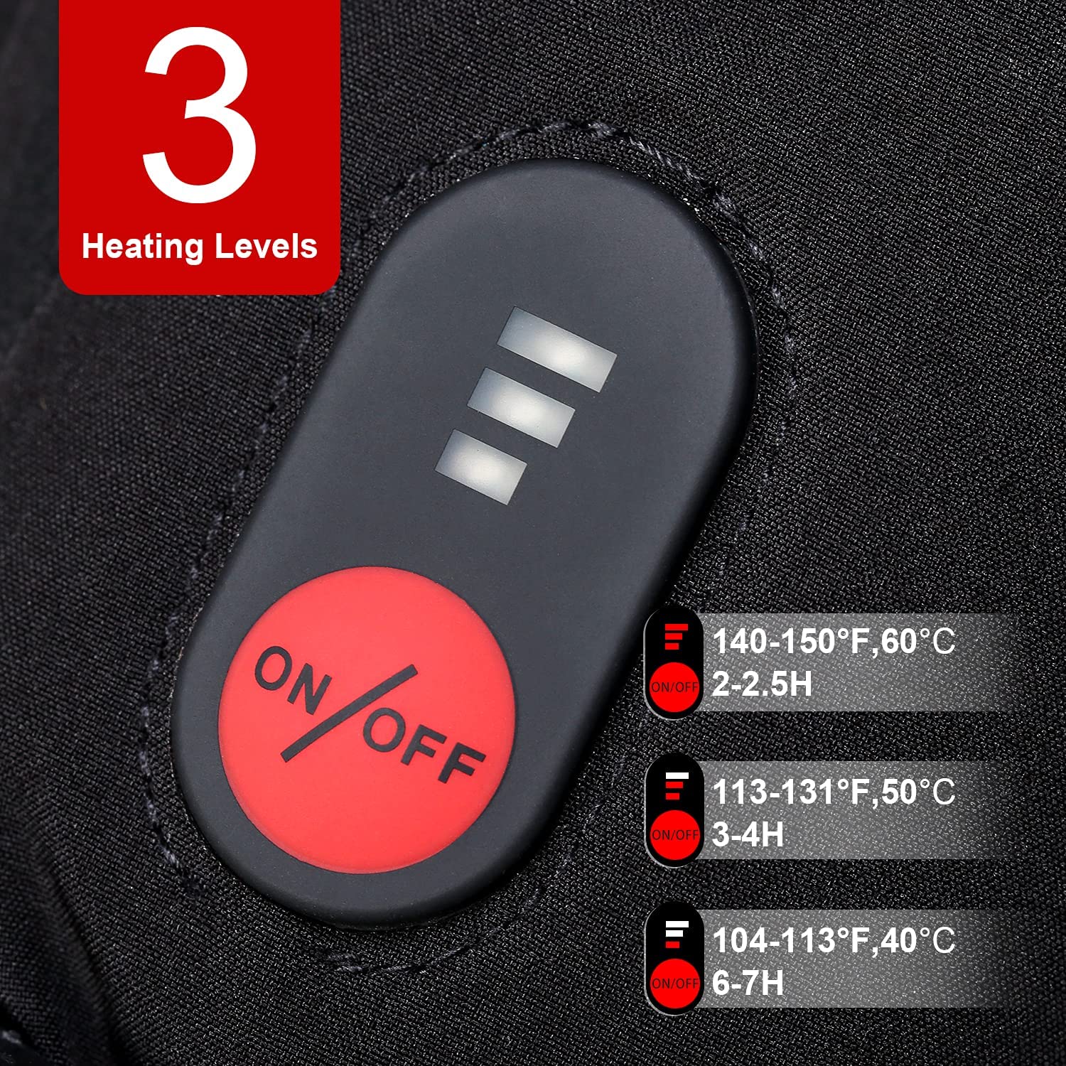 SNOW DEER Winter Heated Gloves - Ski Glove Waterproof บทวิจารณ์และราคา