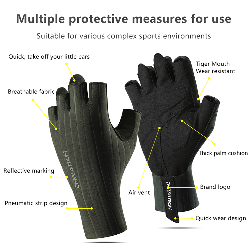 Summer Breathable Half Finger  - Cycling Glove Padded บทวิจารณ์และราคา