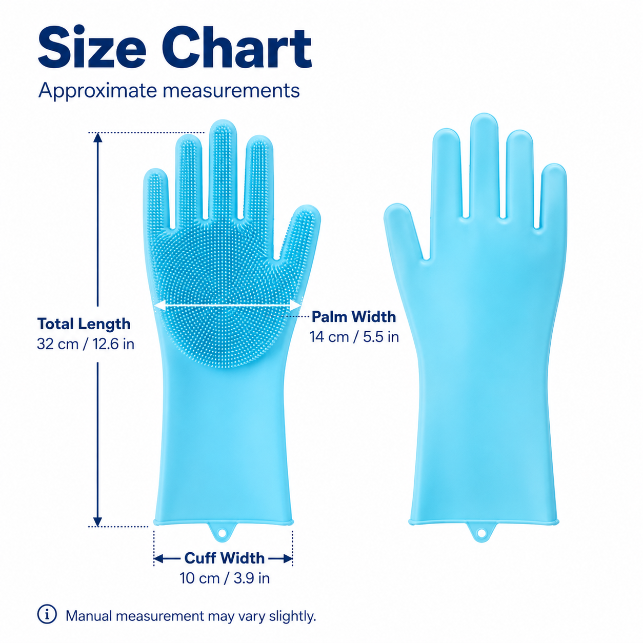 1 Pair Silicone Cleaning Glove - Dish Glove Rubber บทวิจารณ์และราคา