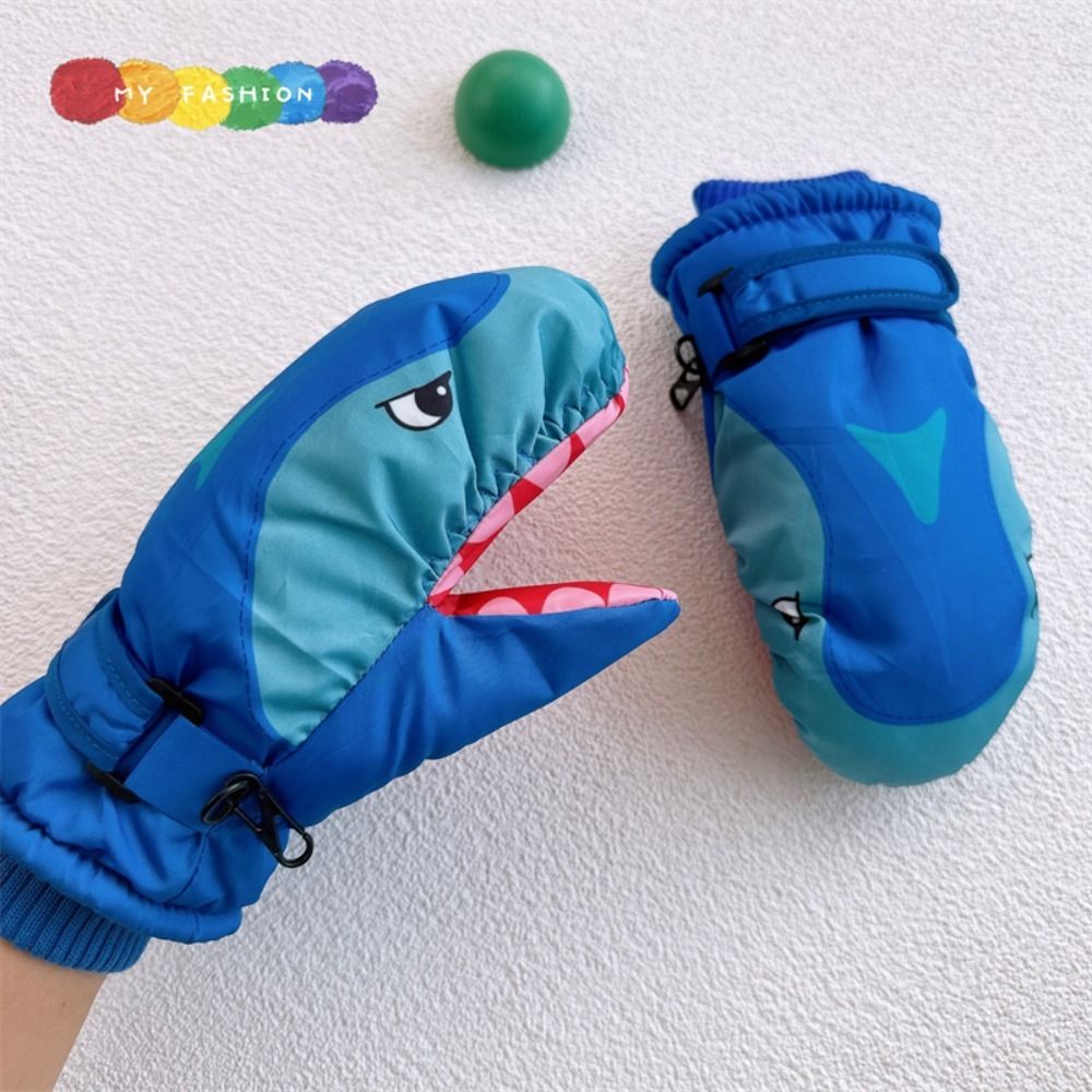 Cartoon Children Ski Gloves Wa - Ski Glove Waterproof บทวิจารณ์และราคา