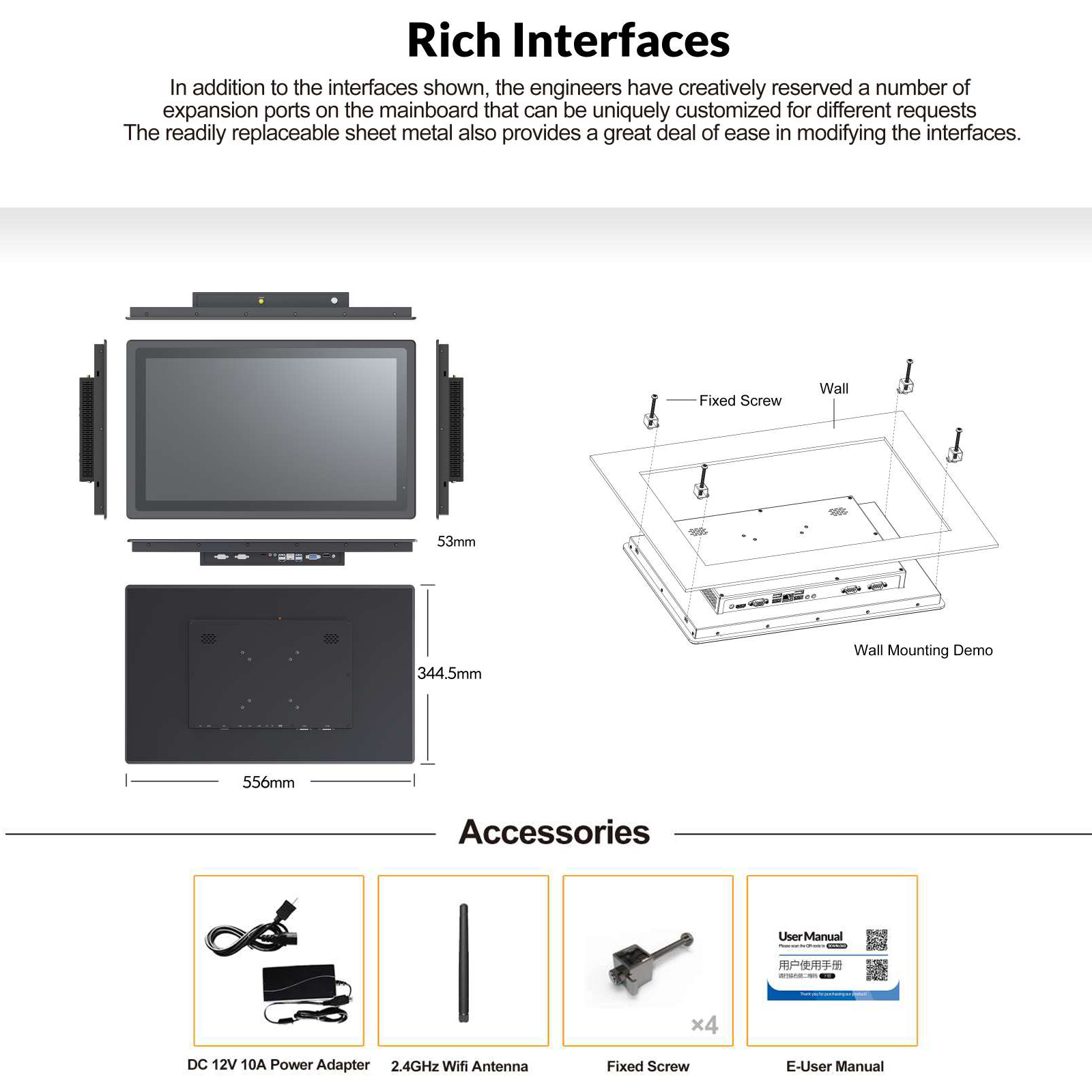 Custom IP65 Waterproof Fanless - Touchscreen Glove Capacitive บทวิจารณ์และราคา