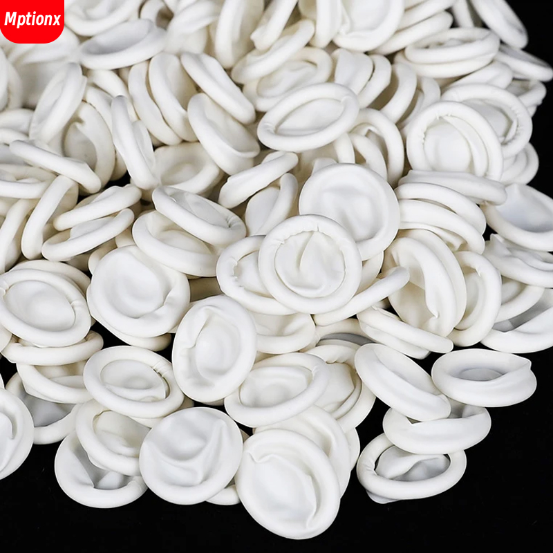 100PCS Disposable Finger Cover - Latex Disposable Glove บทวิจารณ์และราคา