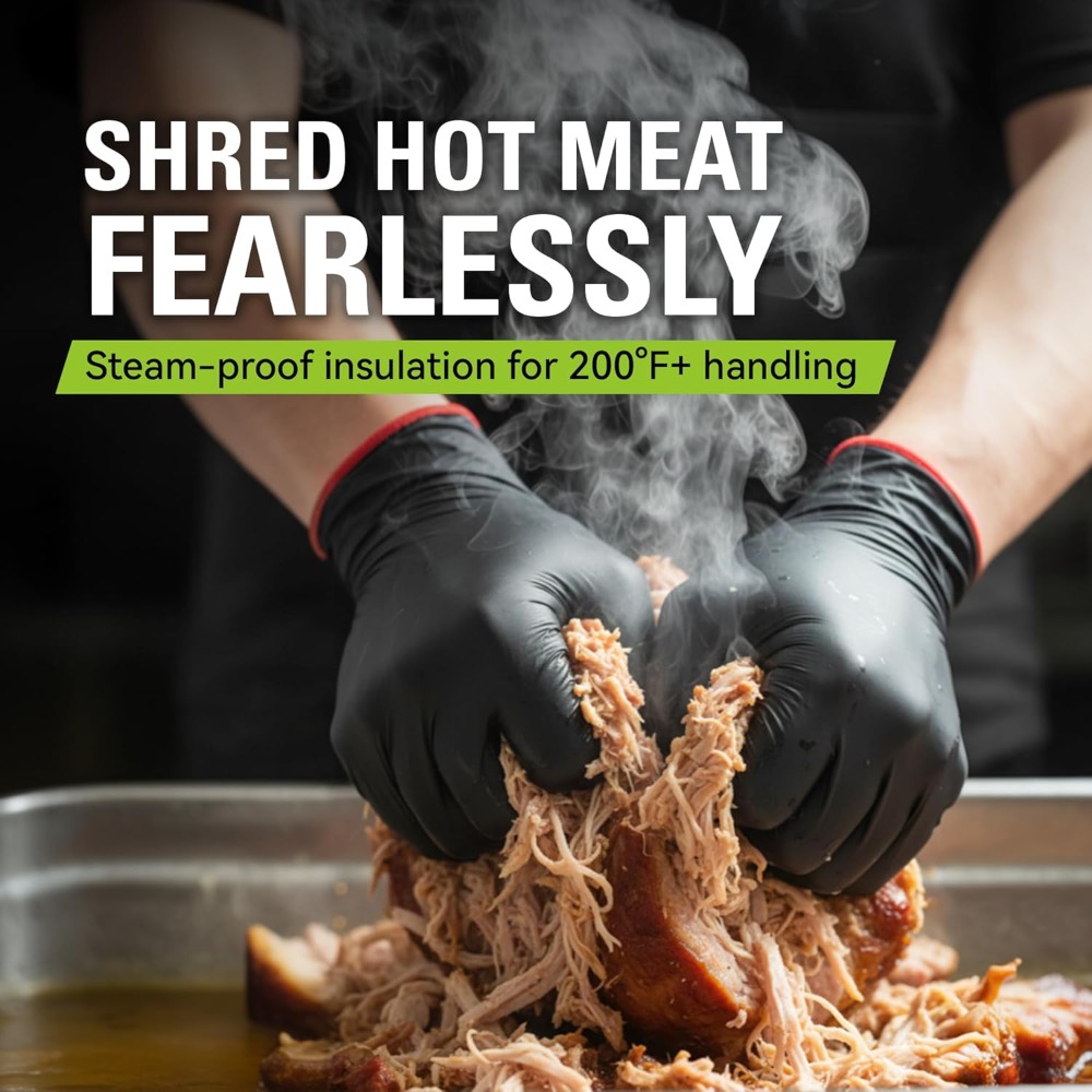 BBQ Gloves, 6 Heat Resistant C - Heat Resistant Glove บทวิจารณ์และราคา