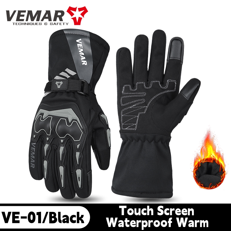 VE-01 Waterproof Winter Motorc - Winter Glove Insulated บทวิจารณ์และราคา