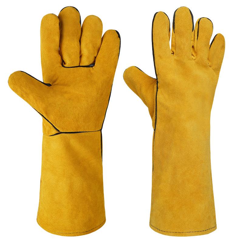 1 Pair 40Cm Welding Leather Gl - Cut Resistant Glove บทวิจารณ์และราคา