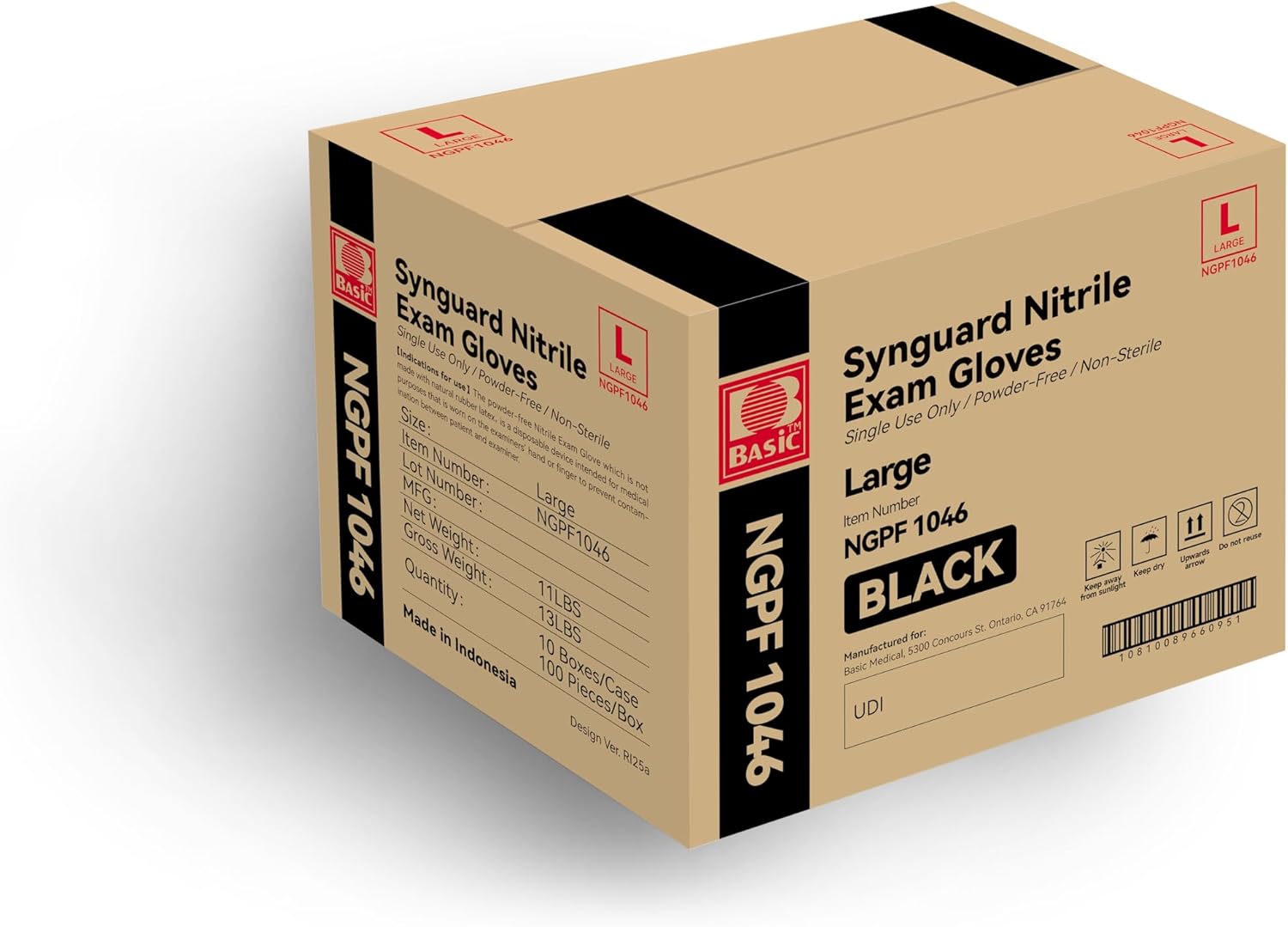 Large Black Nitrile Exam Glove - Exam Glove Nitrile บทวิจารณ์และราคา