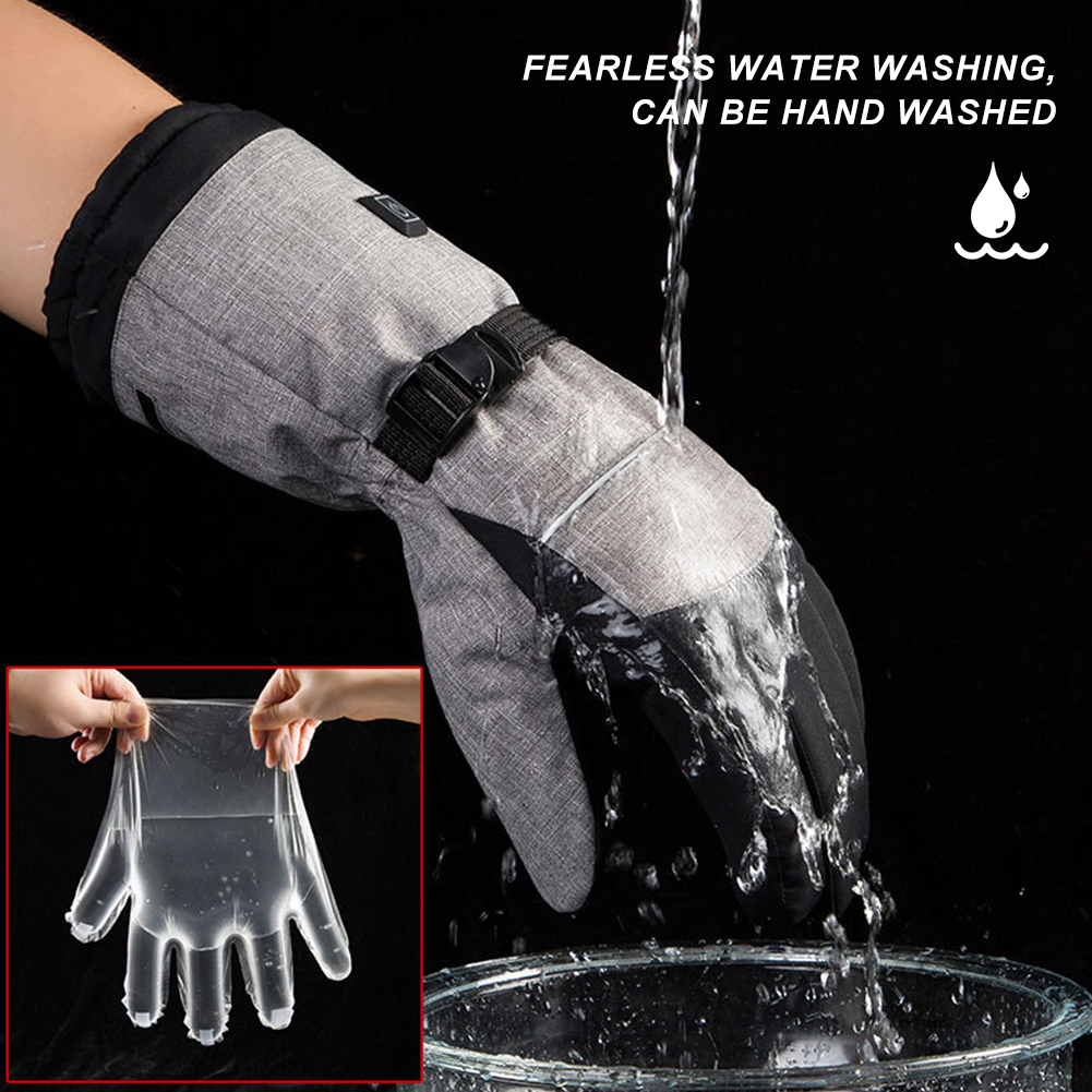 Electric Heated Gloves Men Wom - Ski Glove Waterproof บทวิจารณ์และราคา