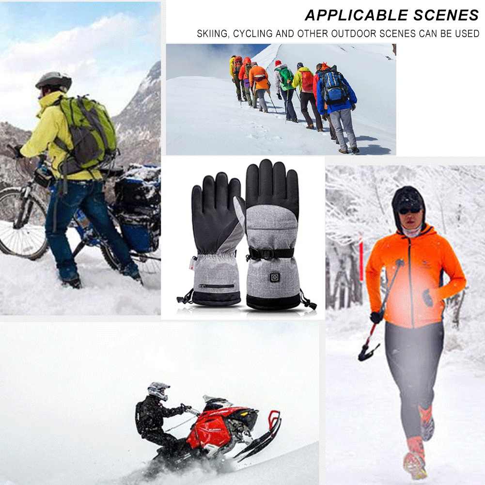 Electric Heated Gloves Men Wom - Ski Glove Waterproof บทวิจารณ์และราคา