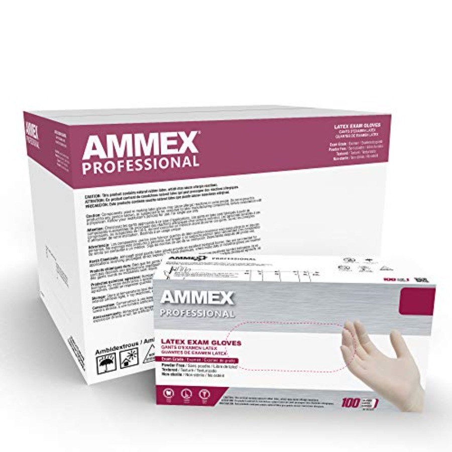AMMEX White Latex Disposable E - Latex Disposable Glove บทวิจารณ์และราคา