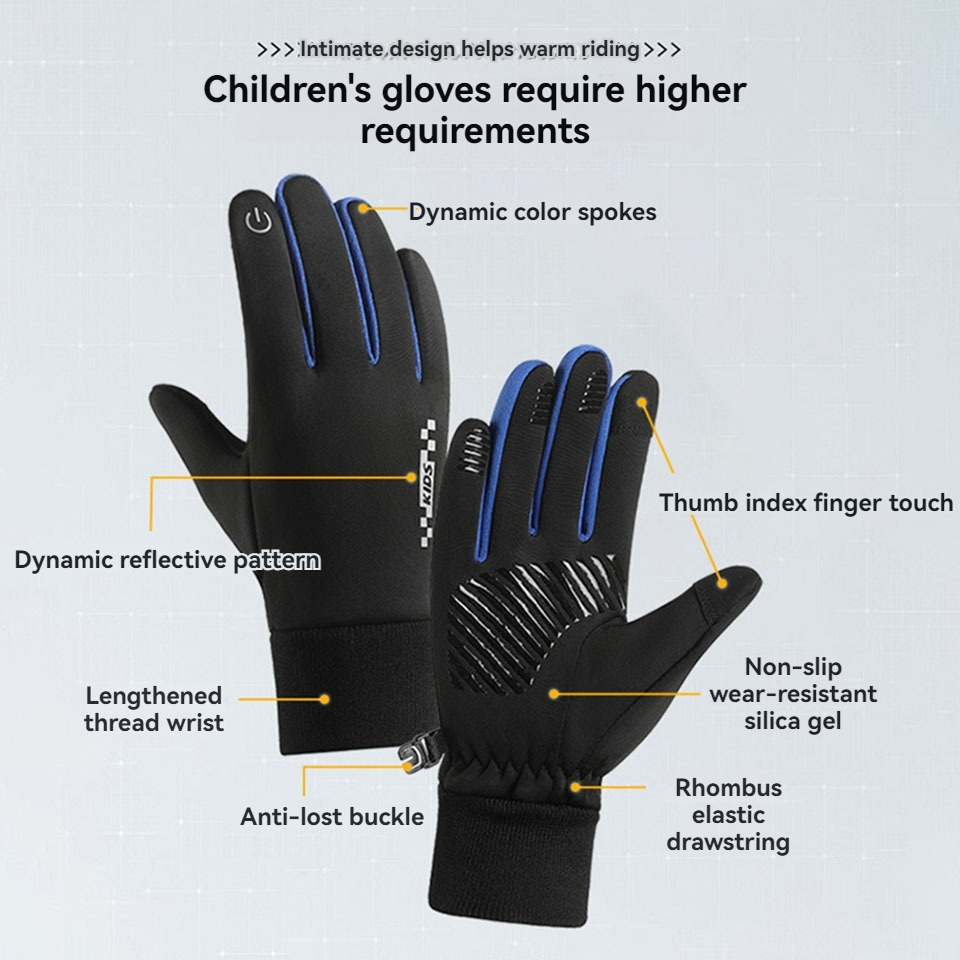 GTUBIKE Children's Gloves Touc - Ski Glove Waterproof บทวิจารณ์และราคา