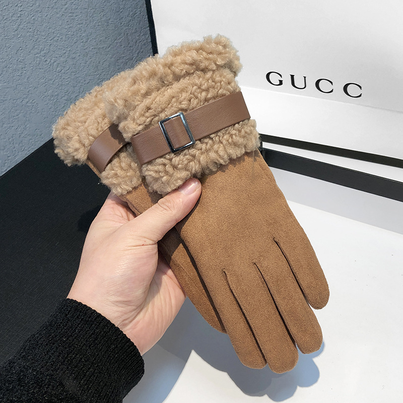 Women's Winter Gloves Thickene - Wool Glove Lined บทวิจารณ์และราคา
