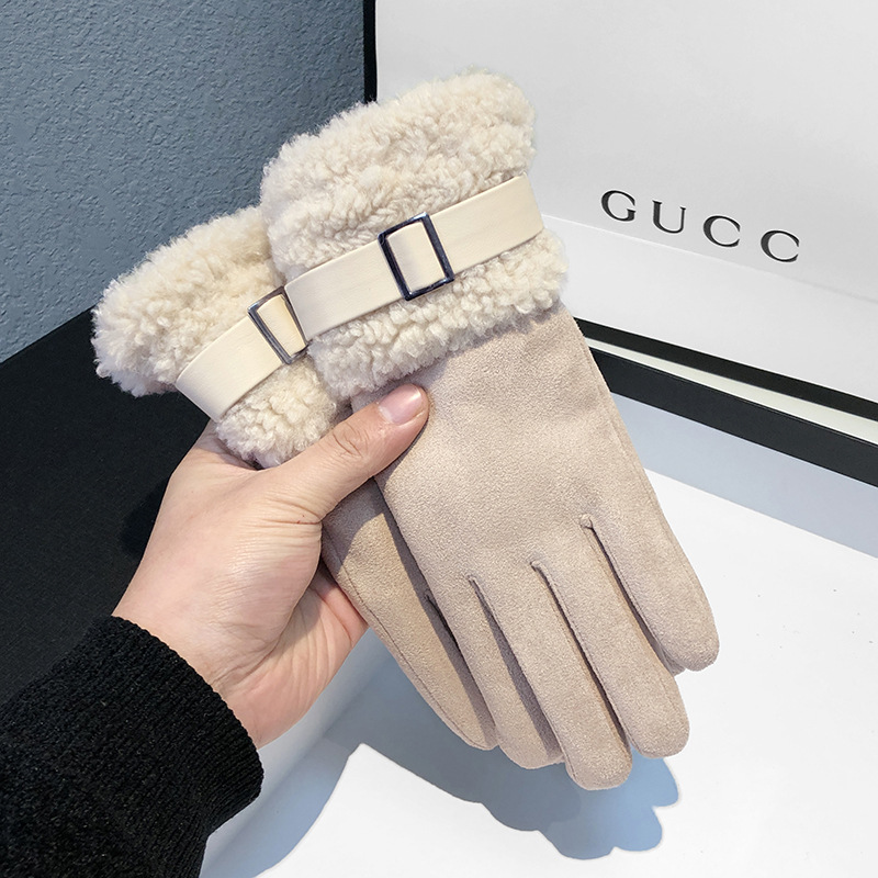 Women's Winter Gloves Thickene - Wool Glove Lined บทวิจารณ์และราคา