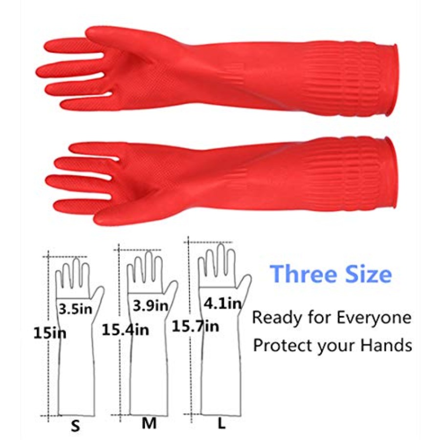 Rubber Cleaning Gloves Kitchen - Rubber Glove Cleaning บทวิจารณ์และราคา