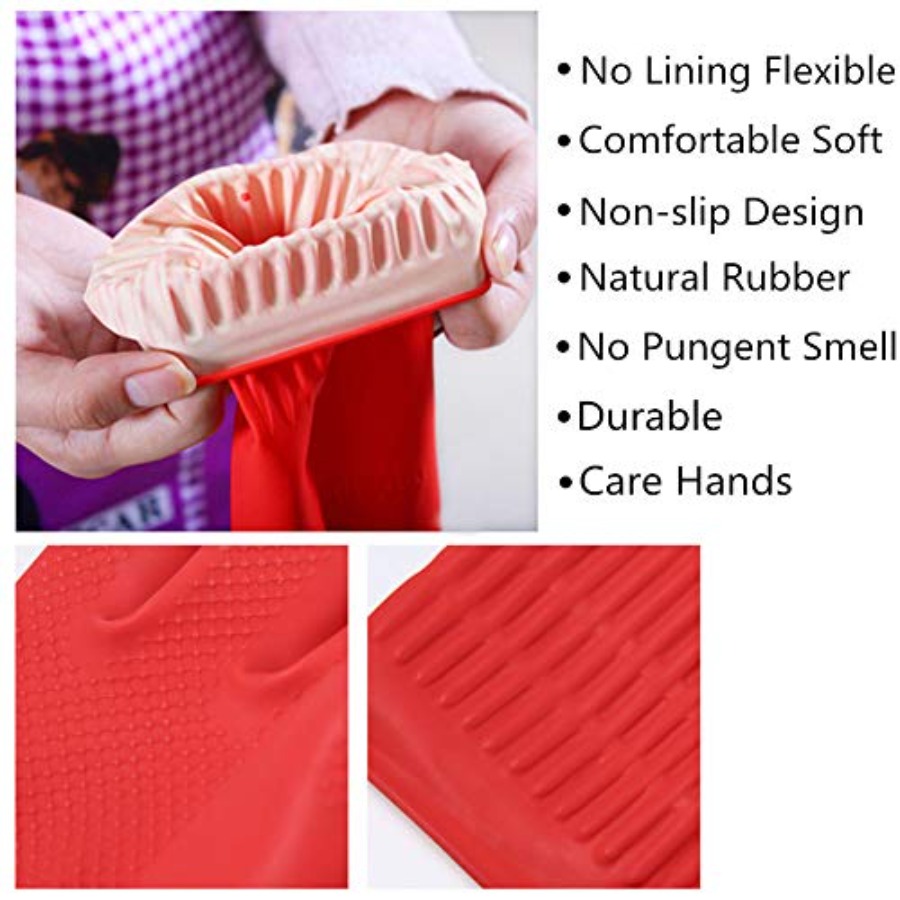Rubber Cleaning Gloves Kitchen - Rubber Glove Cleaning บทวิจารณ์และราคา