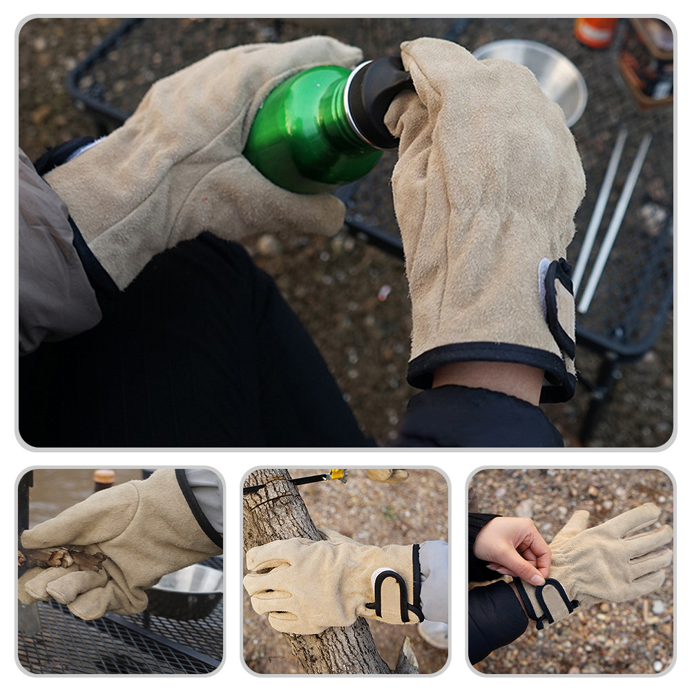 1Pair Oven Mitts Heat Resistan - Heat Resistant Glove บทวิจารณ์และราคา