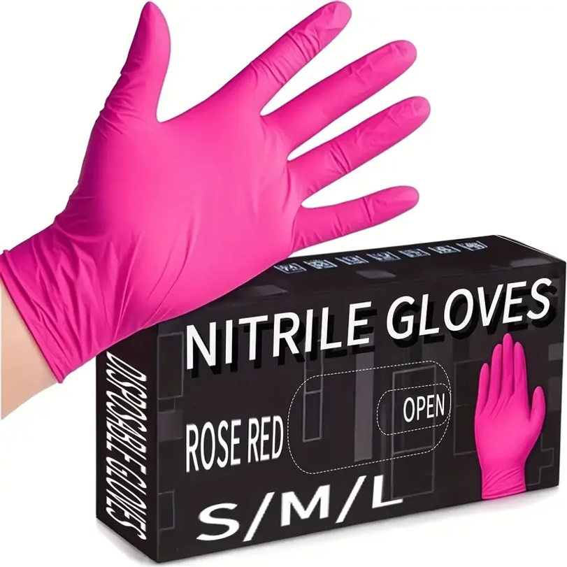 Fuchsia Nitrile Disposable Glo - Latex Disposable Glove บทวิจารณ์และราคา
