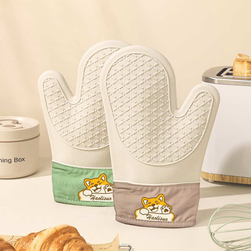 Heavy Duty Silicone Heat Resis - Oven Mitt Silicone บทวิจารณ์และราคา