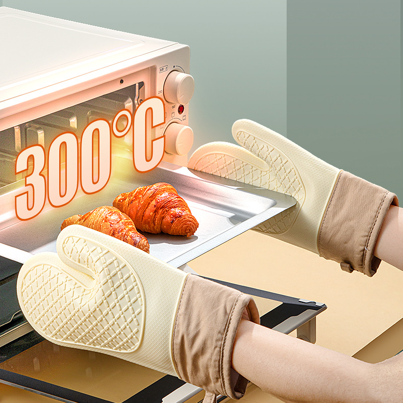 Heavy Duty Silicone Heat Resis - Oven Mitt Silicone บทวิจารณ์และราคา