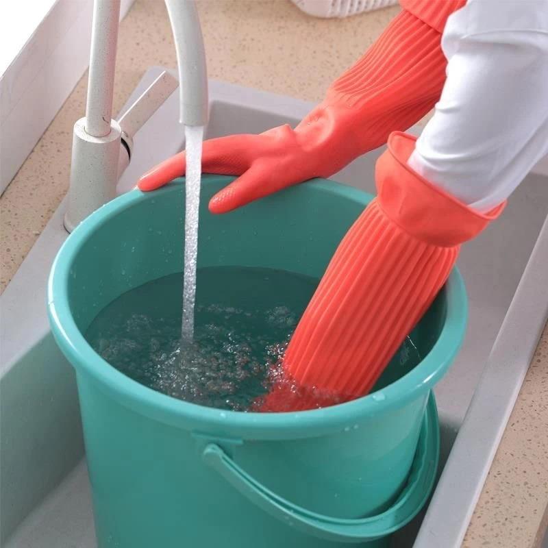 Long Reusable Rubber Dishwashi - Dish Glove Rubber บทวิจารณ์และราคา