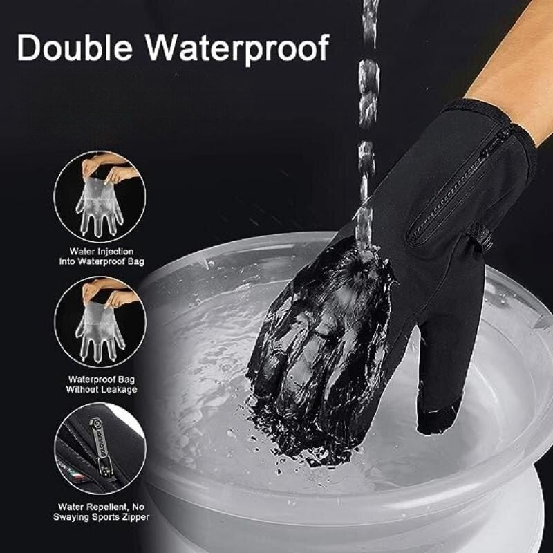 Winter Warm Gloves Men Women T - Leather Driving Glove บทวิจารณ์และราคา