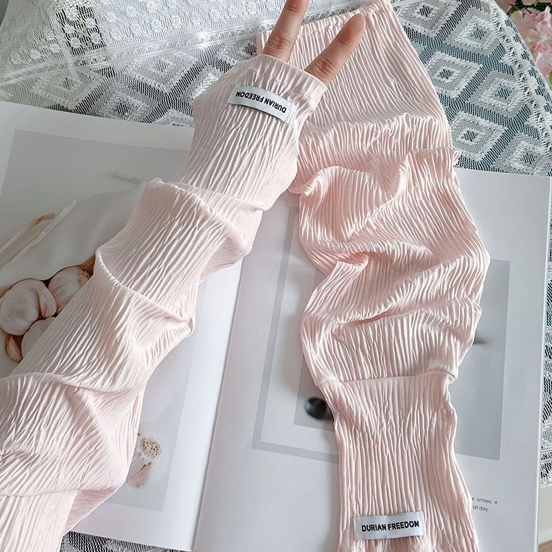 Summer Loose Ice Silk Uv Prote - Fingerless Glove Knit บทวิจารณ์และราคา