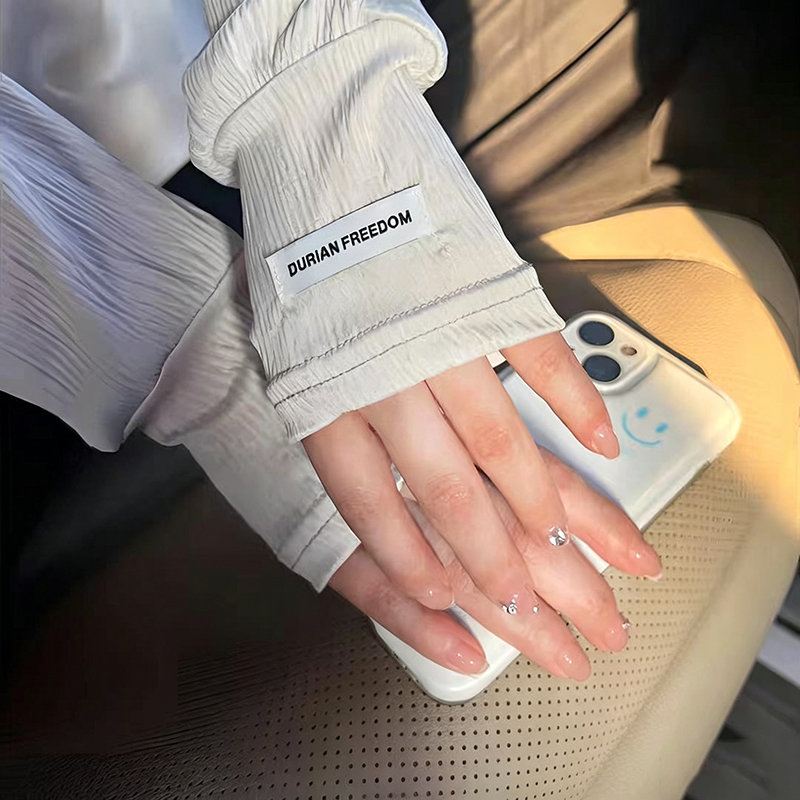 Summer Loose Ice Silk Uv Prote - Fingerless Glove Knit บทวิจารณ์และราคา
