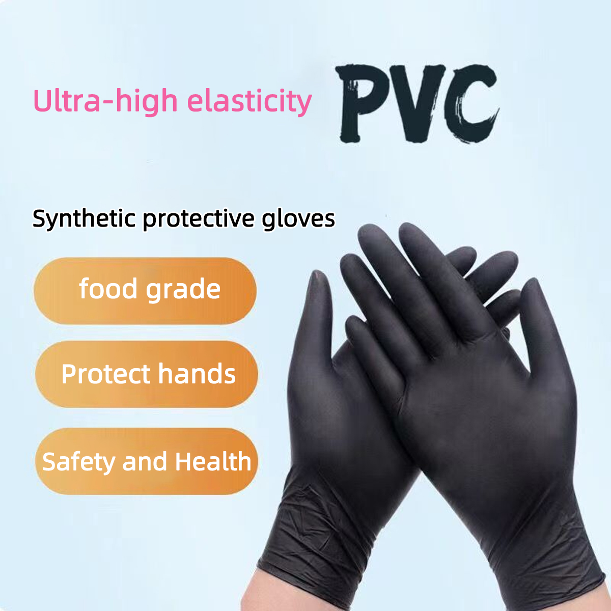 Heavy-Duty Black Disposable Ni - Nitrile Mechanic Glove บทวิจารณ์และราคา