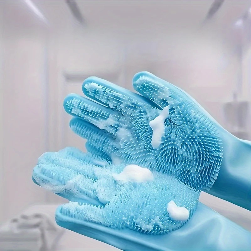 Pet Bathing & Massage Silicone - Rubber Glove Cleaning บทวิจารณ์และราคา