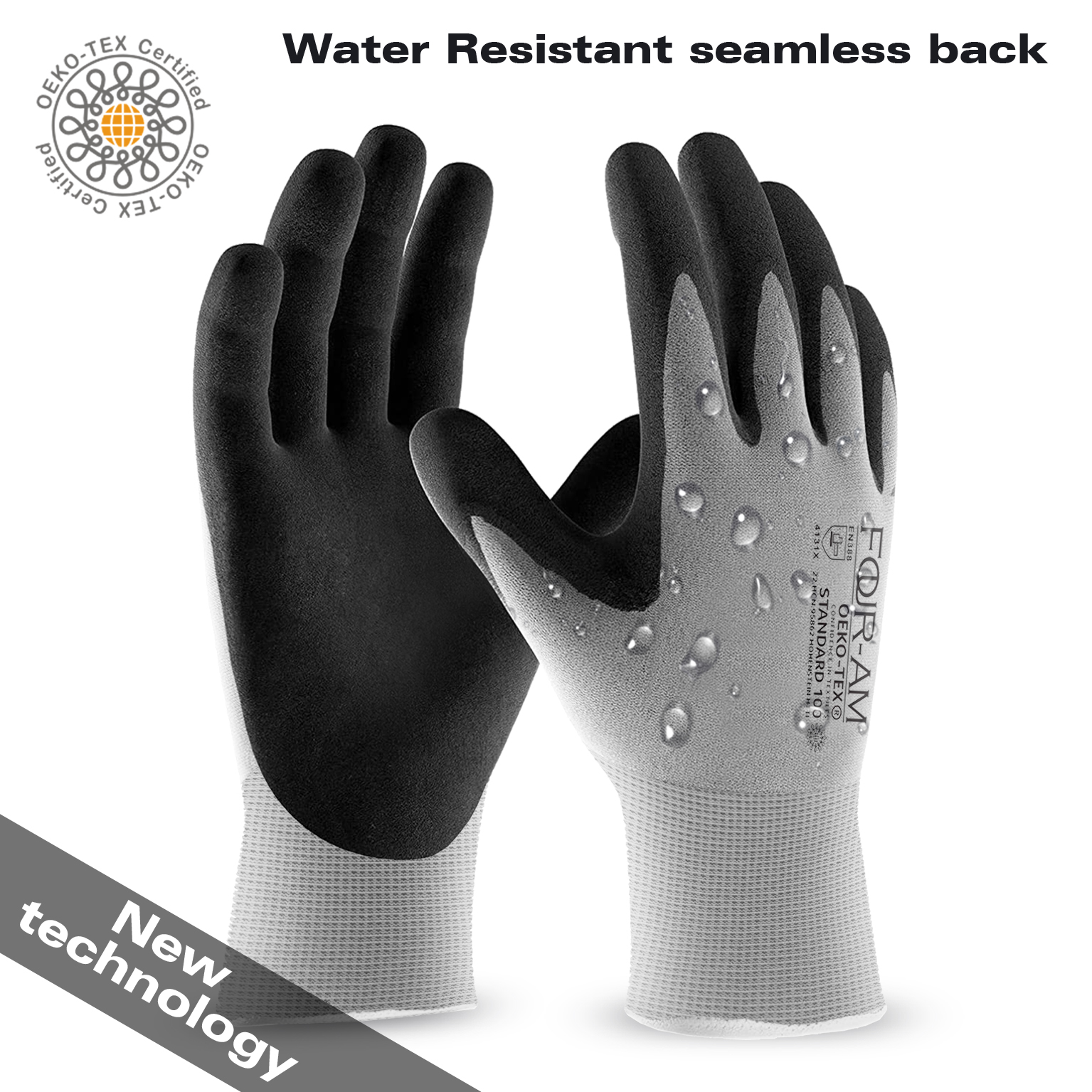 1pc Quick Water Repellent Nylo - Nitrile Mechanic Glove บทวิจารณ์และราคา