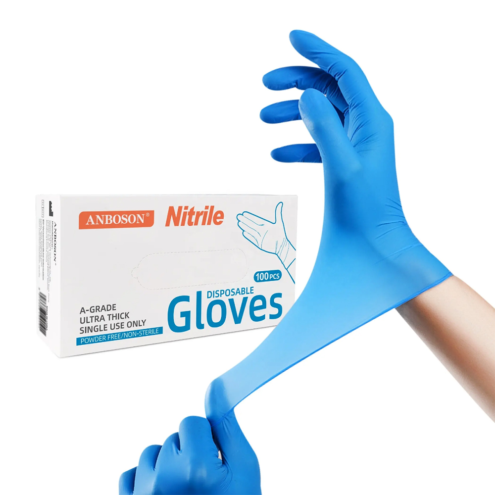 Nitrile Exam Gloves-Blue Latex - Exam Glove Nitrile บทวิจารณ์และราคา