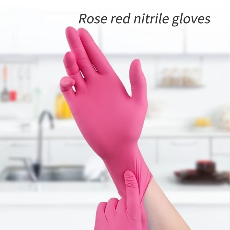 Fuchsia Nitrile Disposable Glo - Latex Disposable Glove บทวิจารณ์และราคา