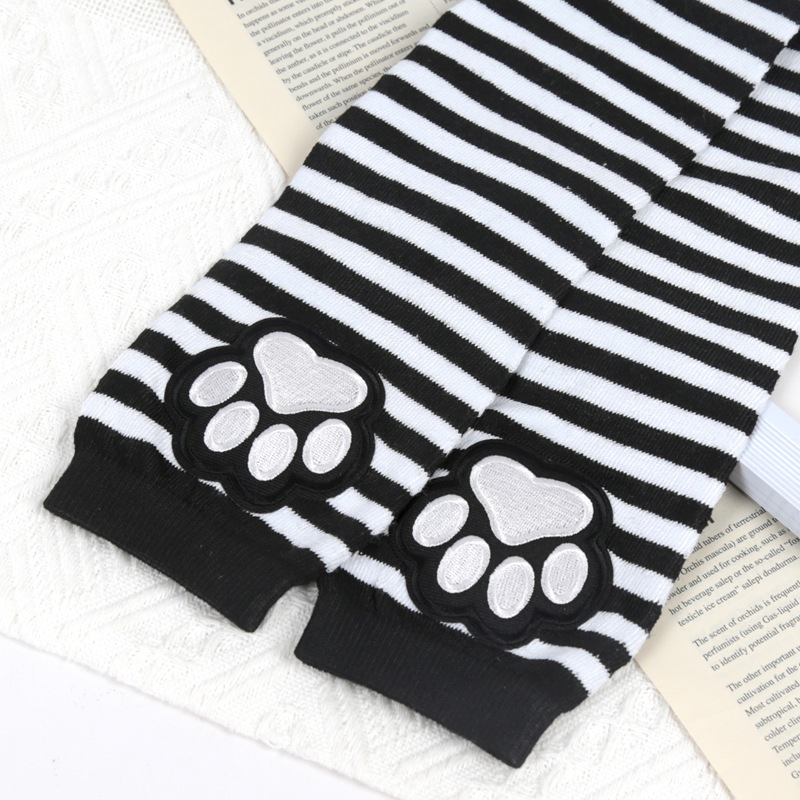 Unisex Black Fingerless Gloves - Fingerless Glove Knit บทวิจารณ์และราคา