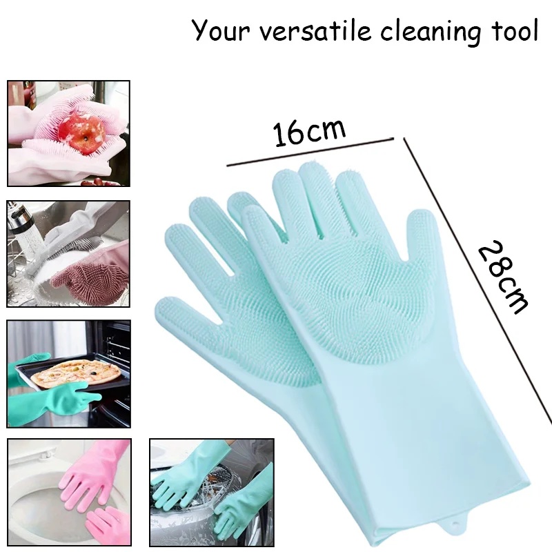 Pet Grooming Gloves for Dogs A - Rubber Glove Cleaning บทวิจารณ์และราคา