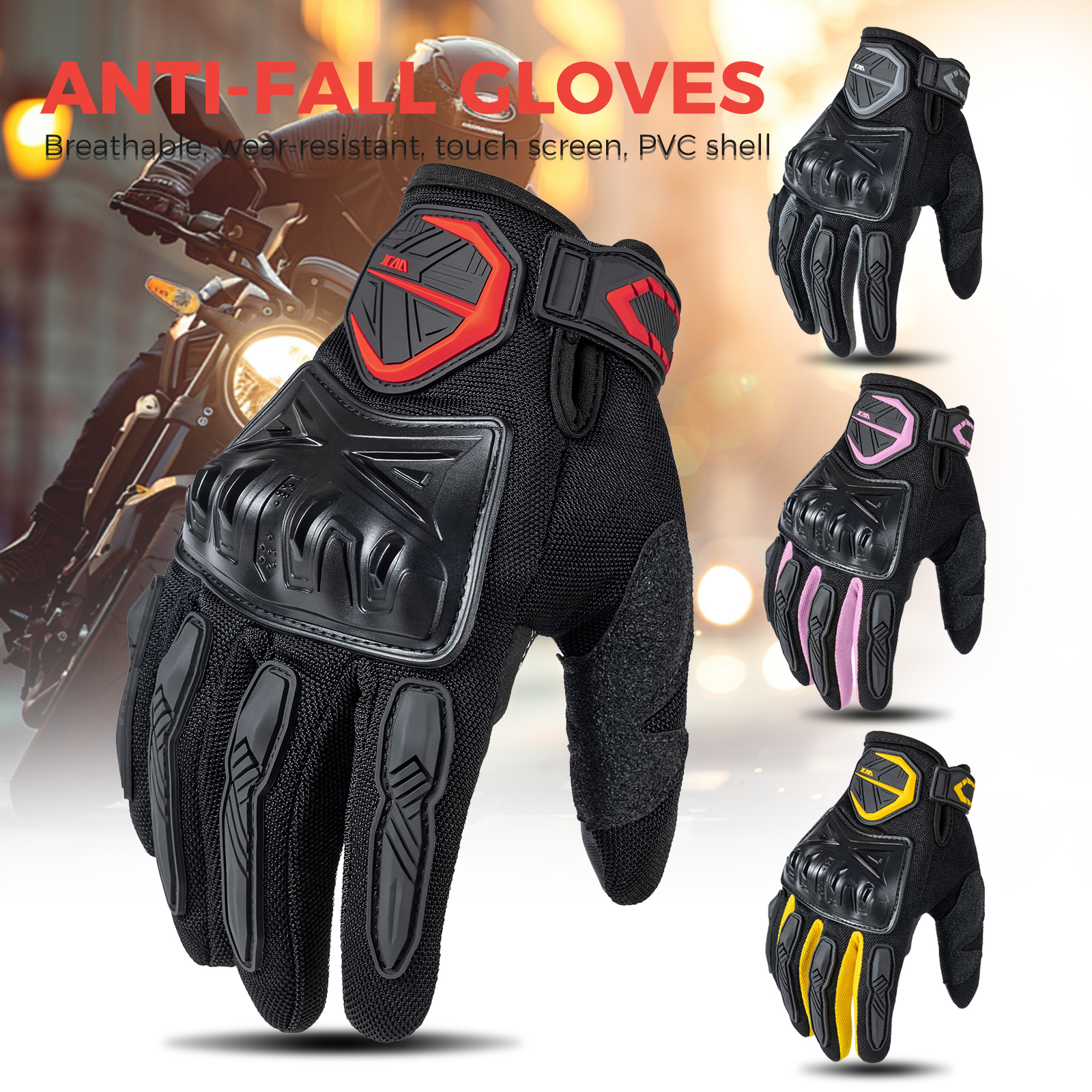 Summer Motorcycle Gloves Men W - Cycling Glove Padded บทวิจารณ์และราคา