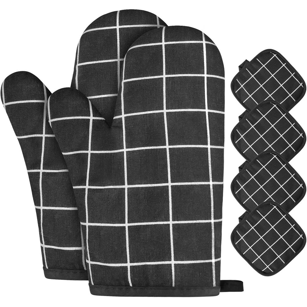 6-Piece Heat Resistant Oven Mi - Heat Resistant Glove บทวิจารณ์และราคา