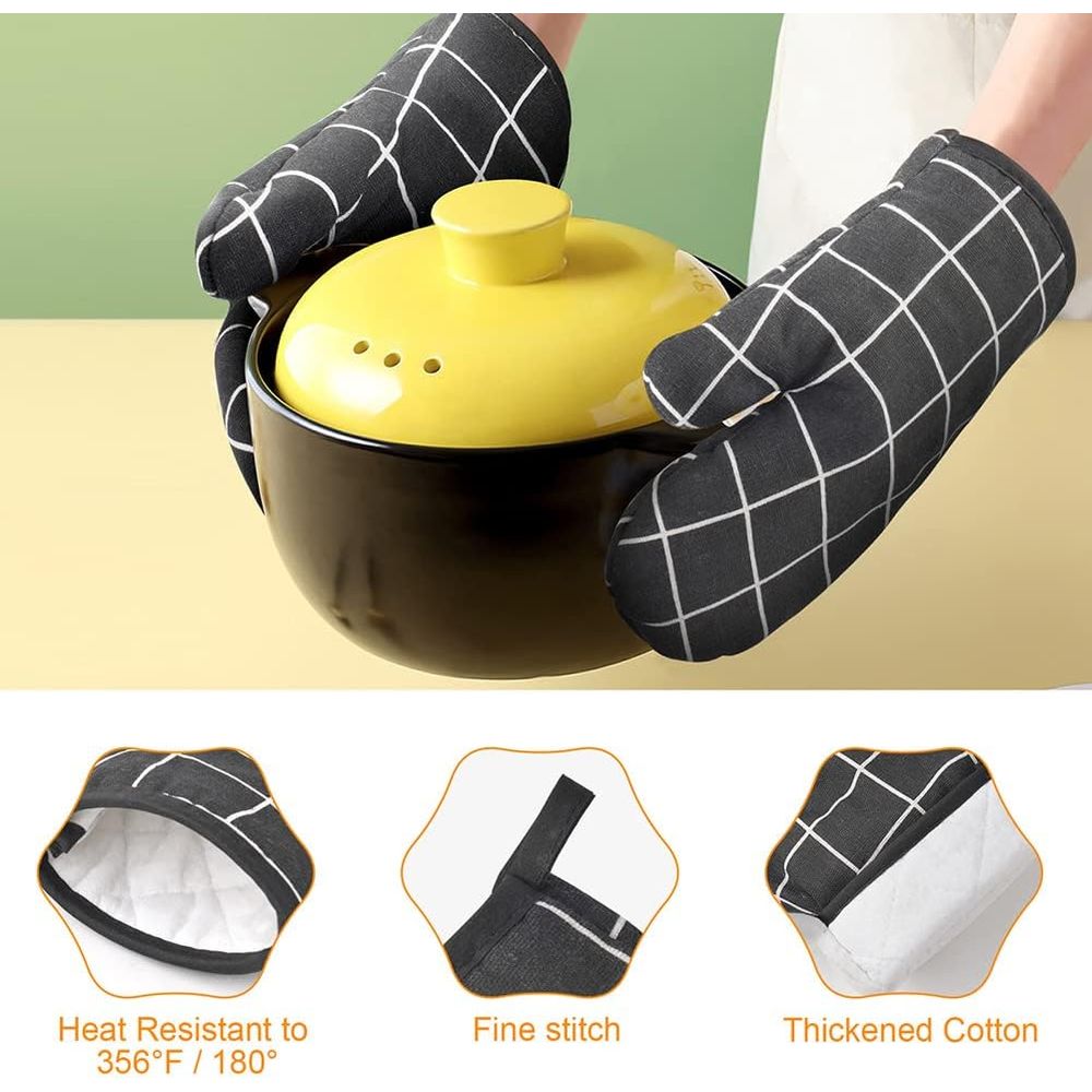 6-Piece Heat Resistant Oven Mi - Heat Resistant Glove บทวิจารณ์และราคา